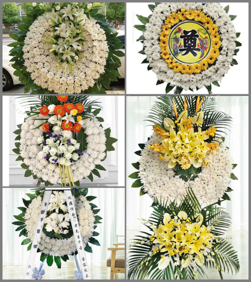 四川成都金堂县栖贤乡三学寺村花圈速递